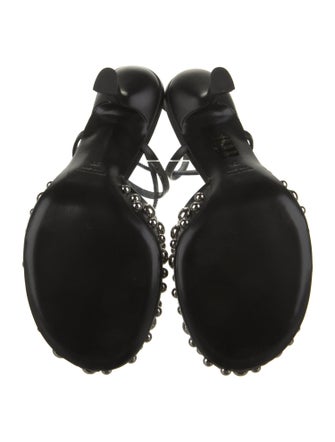 Christopher Esber Leather Studded Accents Mules