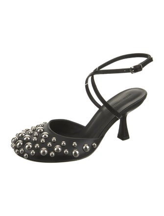 Christopher Esber Leather Studded Accents Mules