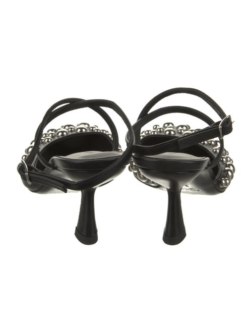 Christopher Esber Leather Studded Accents Mules