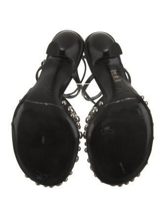 Christopher Esber Leather Studded Accents Mules