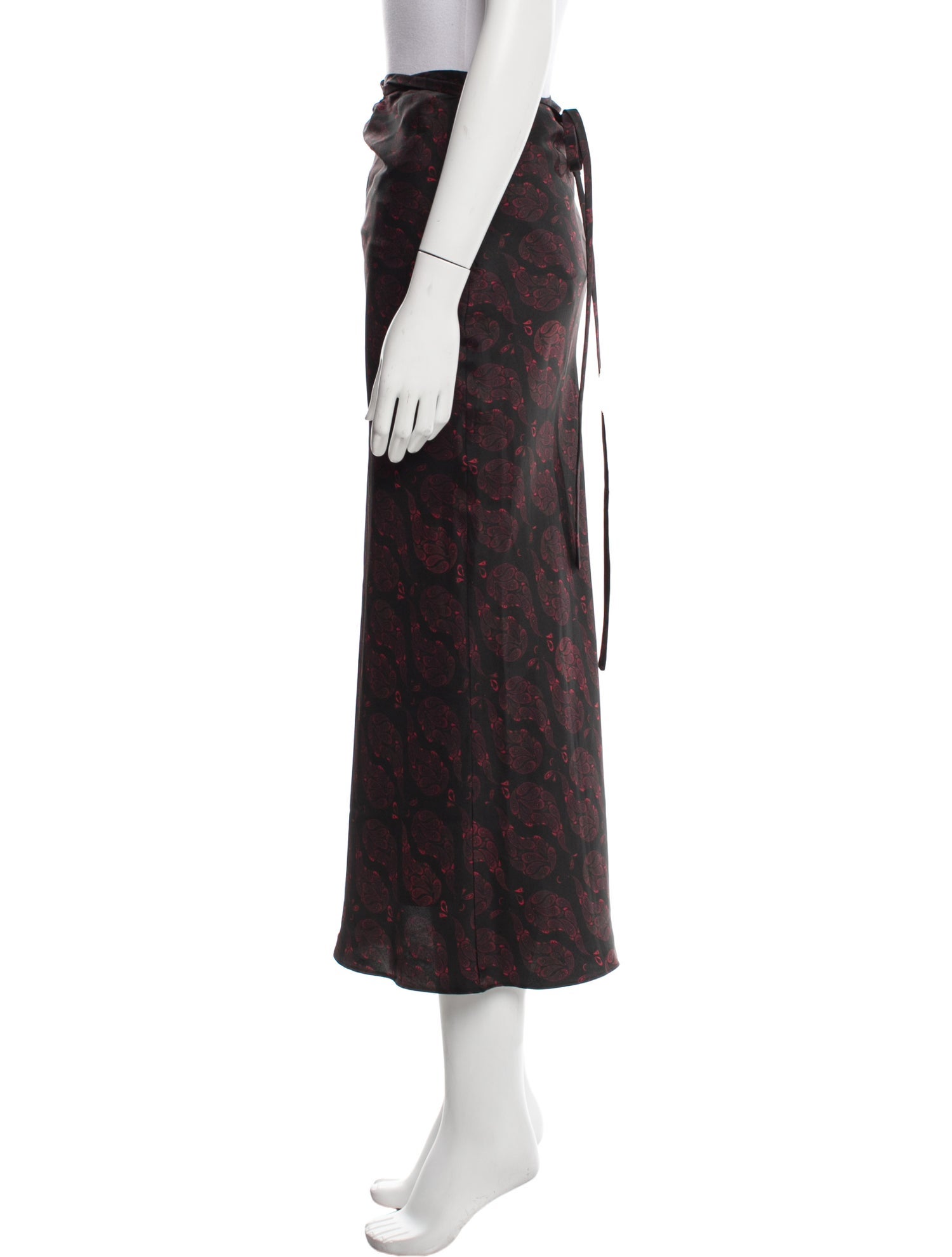 Christopher Esber Silk Midi Length Skirt