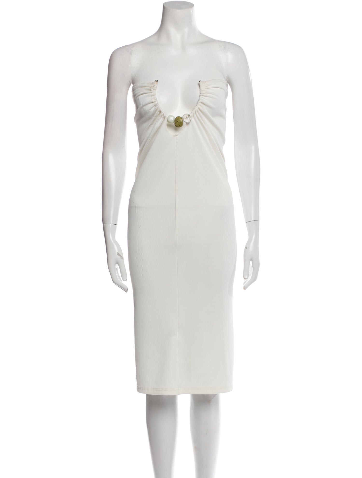 Christopher Esber Strapless Knee-Length Dress