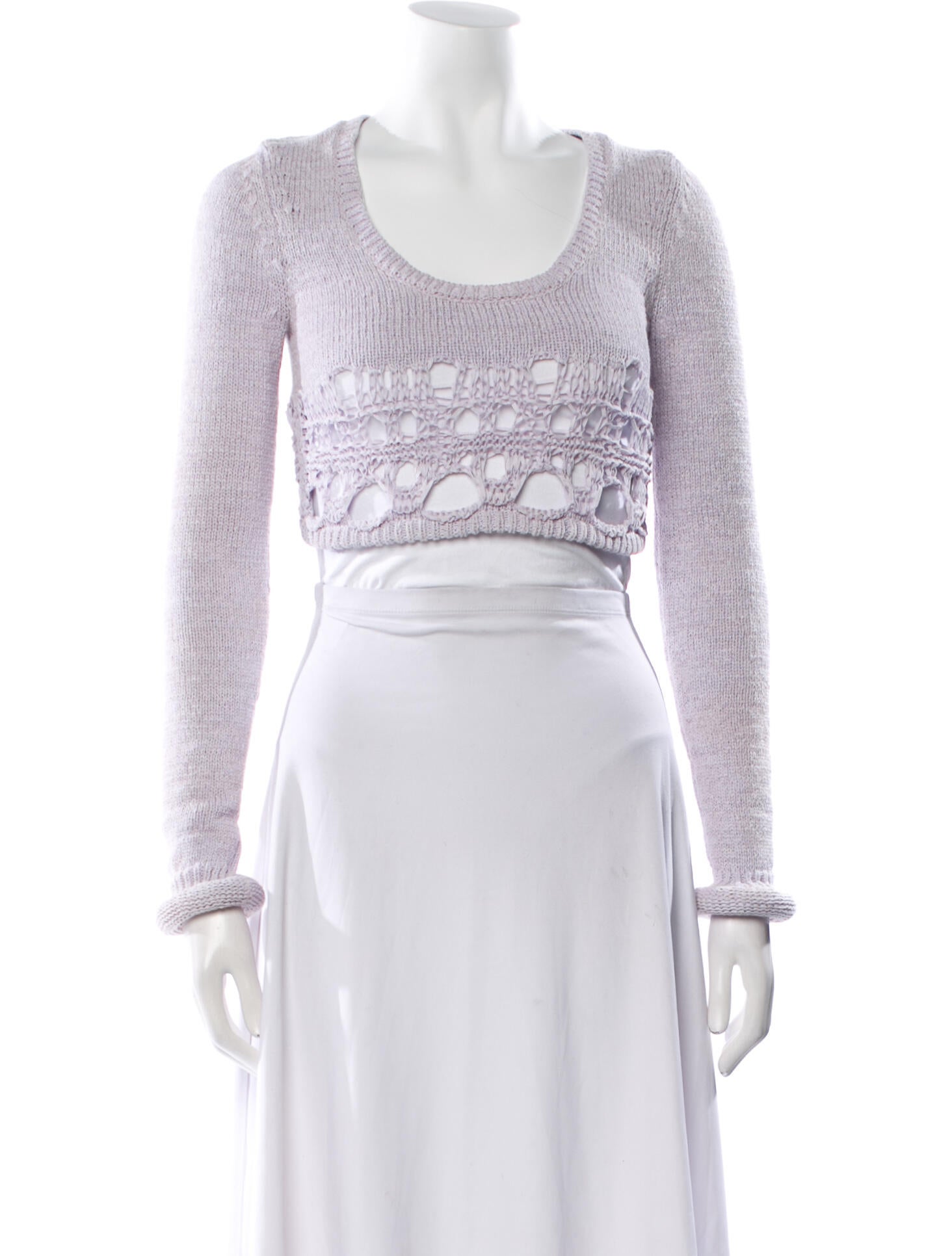 Christopher Esber Graphic Print Scoop Neck Sweater