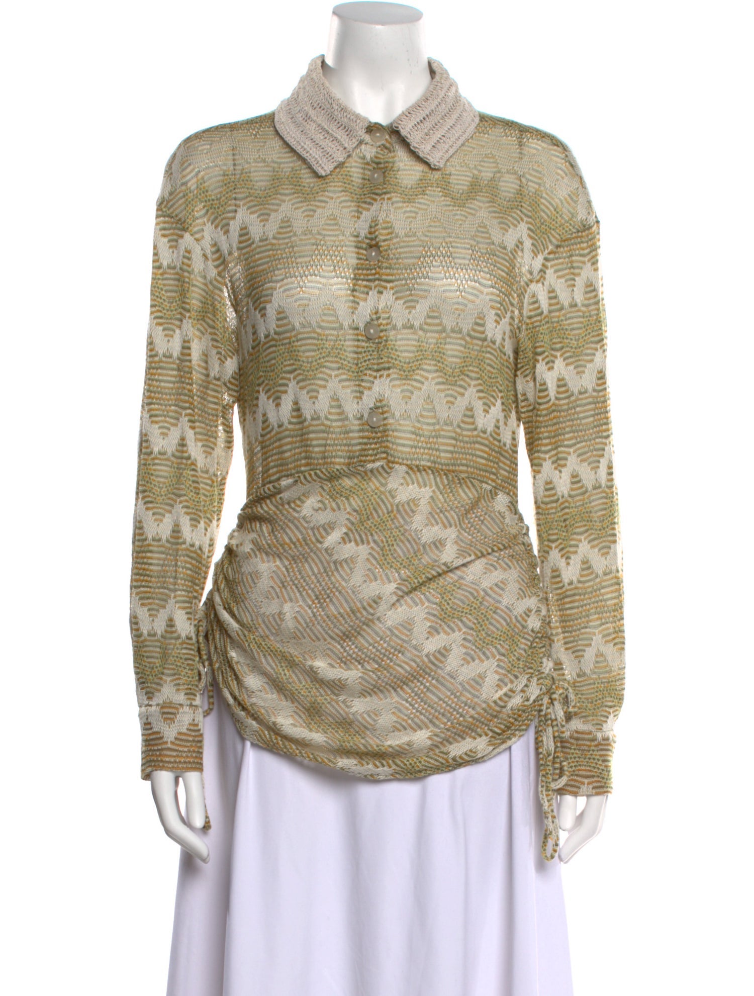 Christopher Esber Striped Crew Neck Sweater