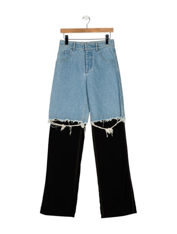 Christopher Esber Jeans High-Rise Wide Leg XS