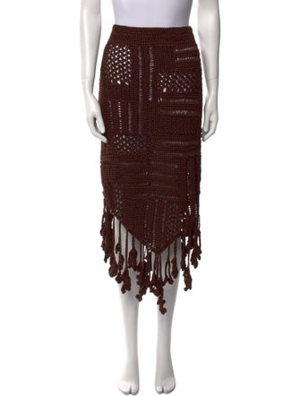 Christopher Esber Patterned Midi Length Skirt