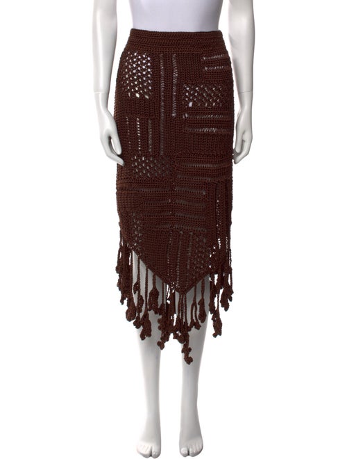 Christopher Esber Patterned Midi Length Skirt