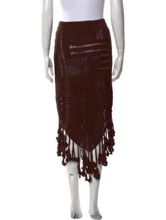 Christopher Esber Patterned Midi Length Skirt