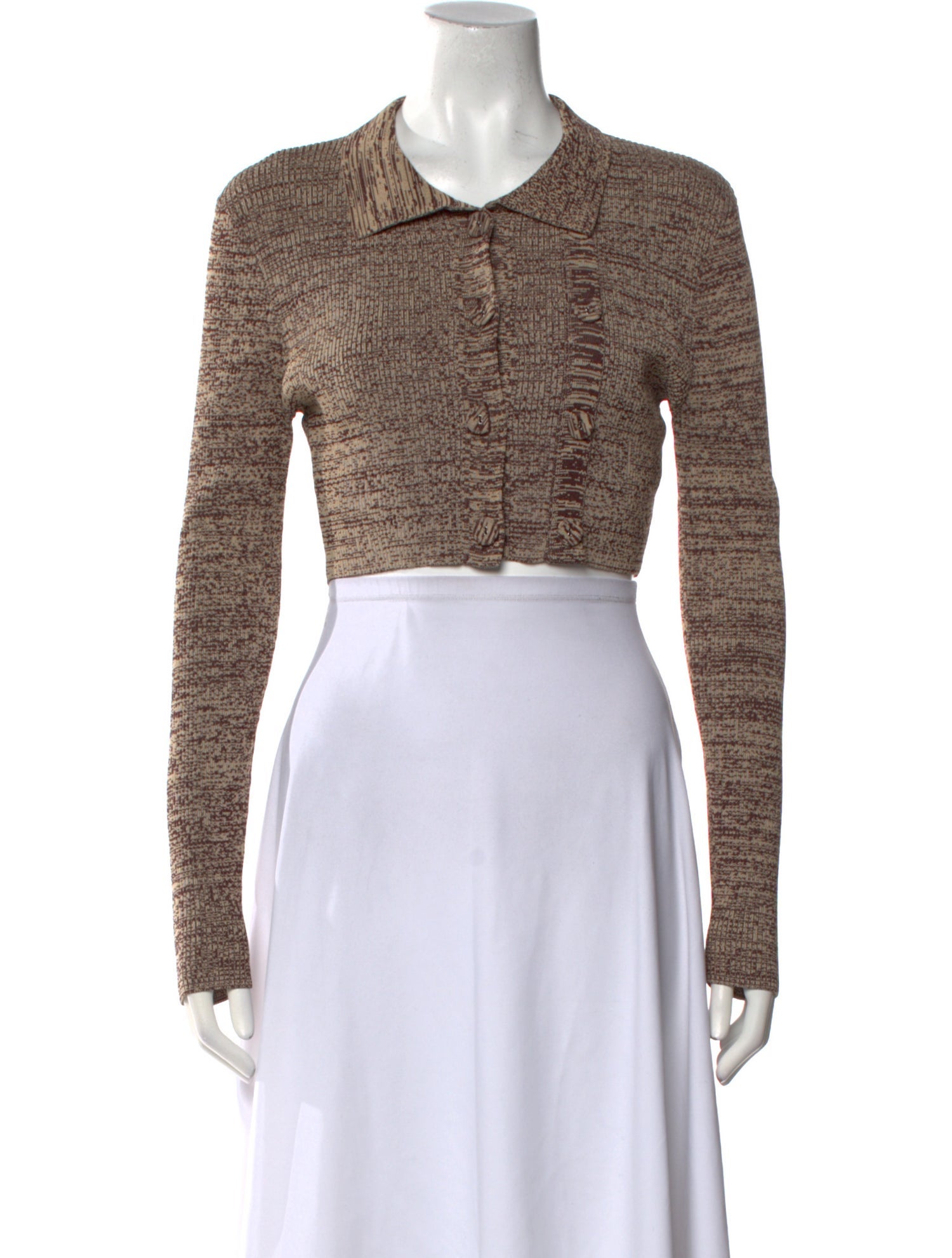 Christopher Esber Long Sleeve Crop Top