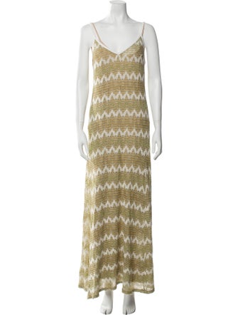 Christopher Esber Printed Long Dress