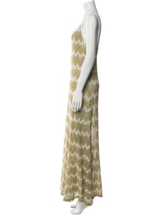 Christopher Esber Printed Long Dress