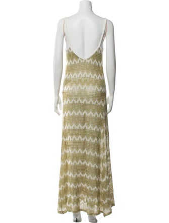 Christopher Esber Printed Long Dress