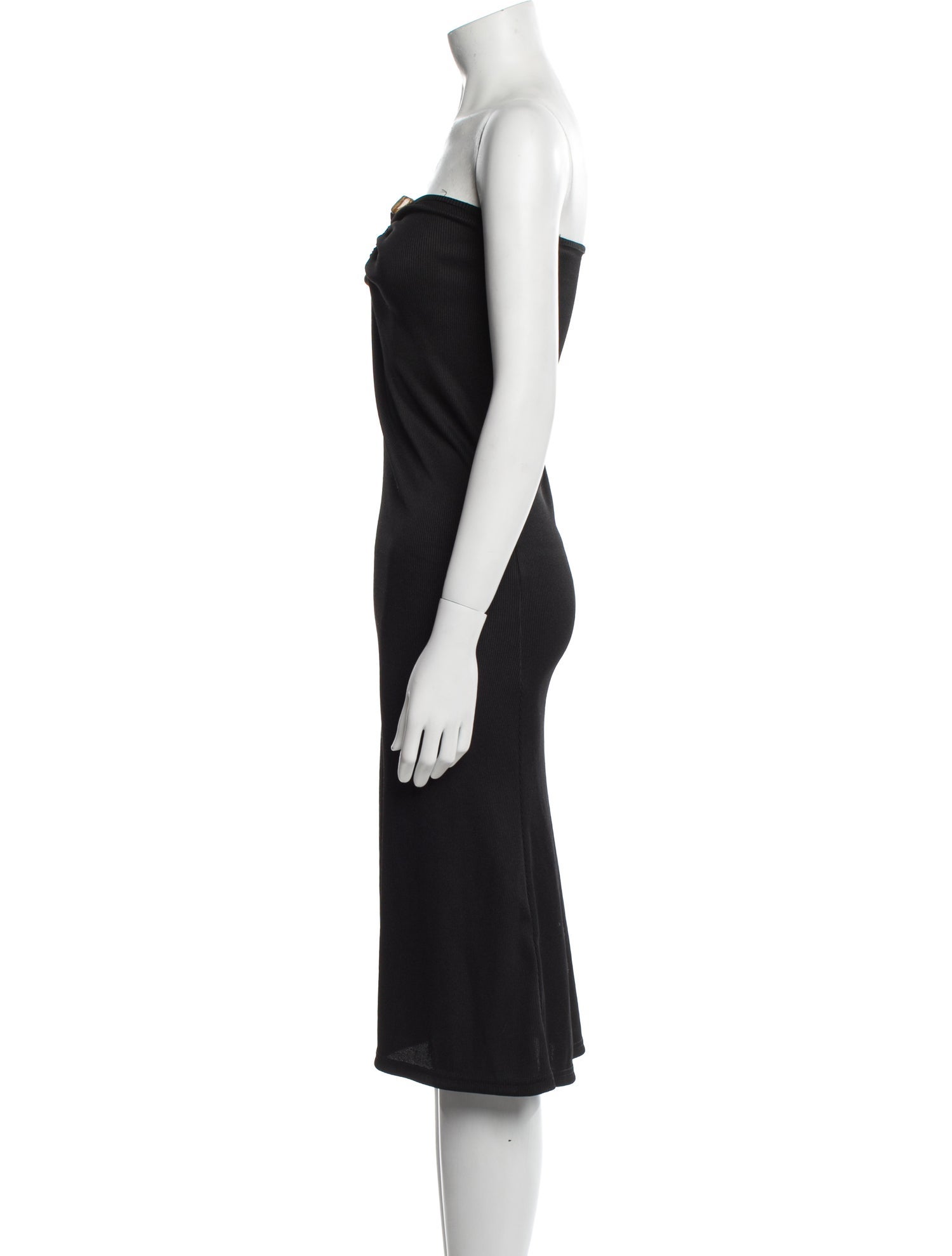 Christopher Esber Strapless Knee-Length Dress