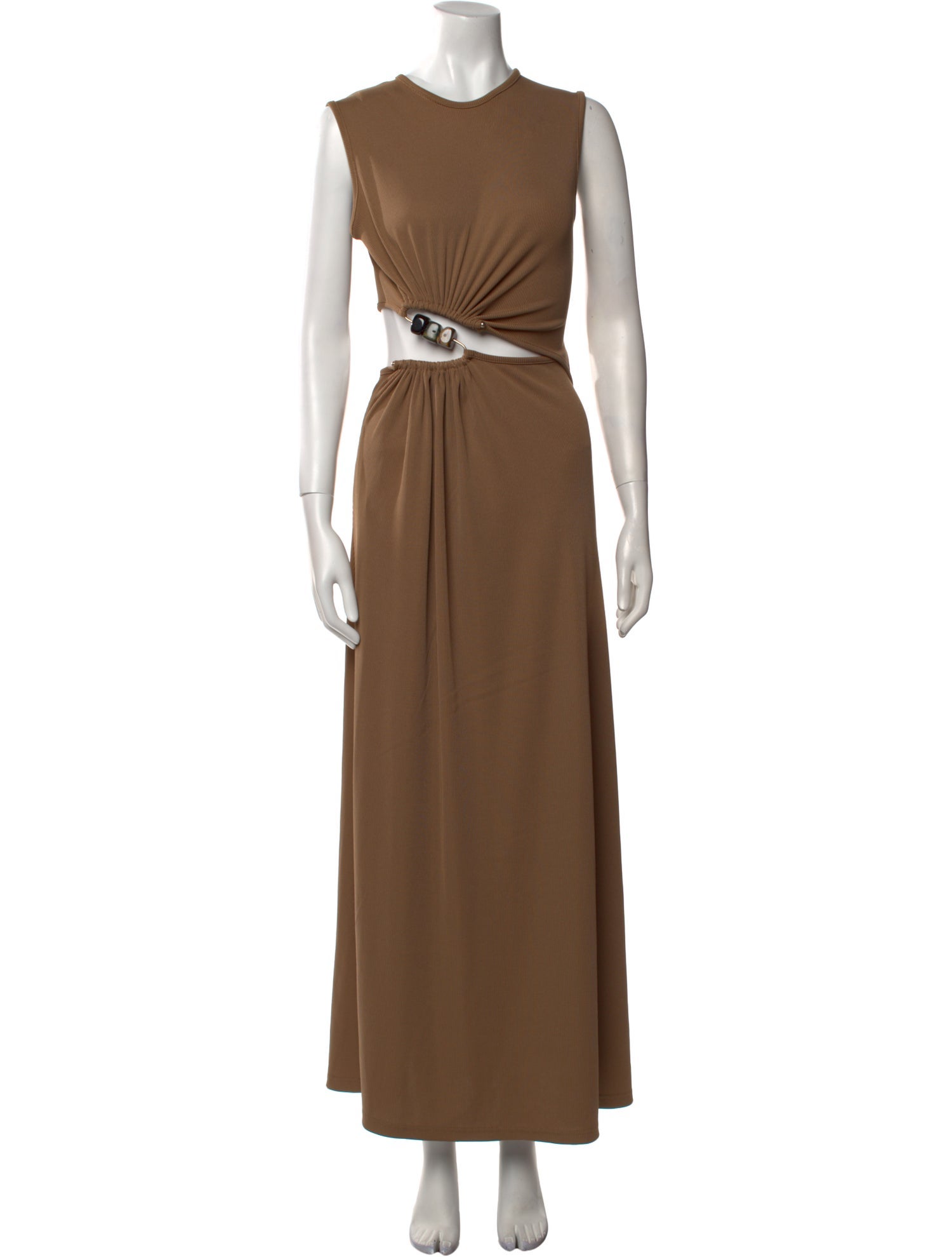 Brunello Cucinelli Virgin Wool Midi Length Dress - Burgundy