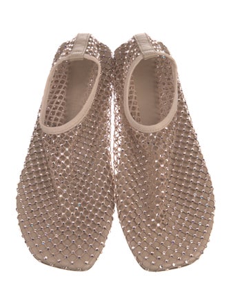 Christopher Esber Lace Pattern Crystal Embellishments Mules