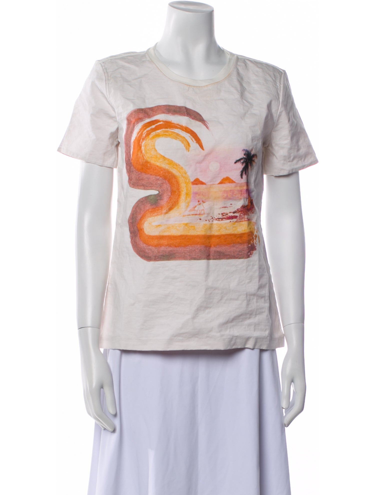 Christopher Esber Graphic Print Scoop Neck T-Shirt