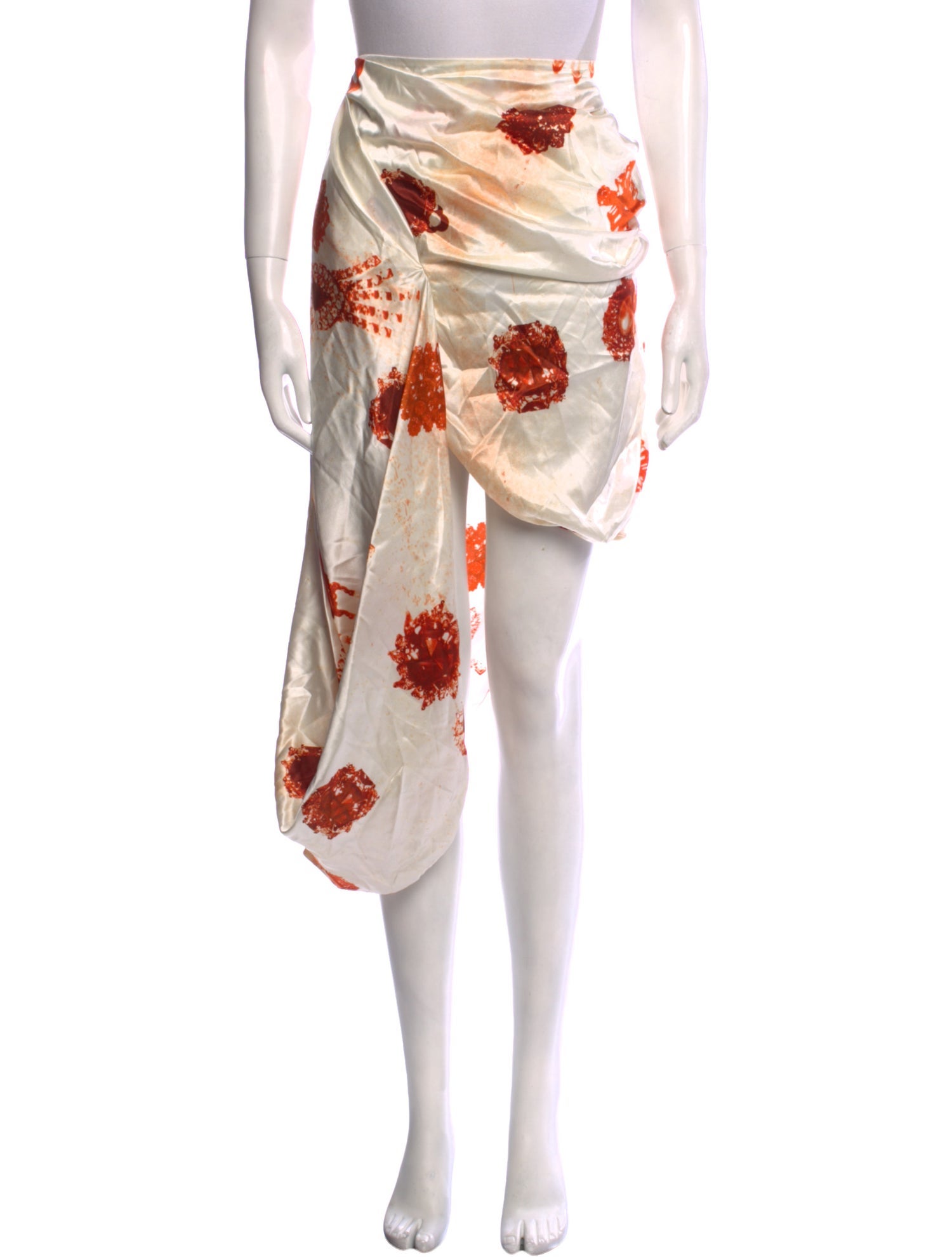 Christopher Esber Silk Midi Length Skirt