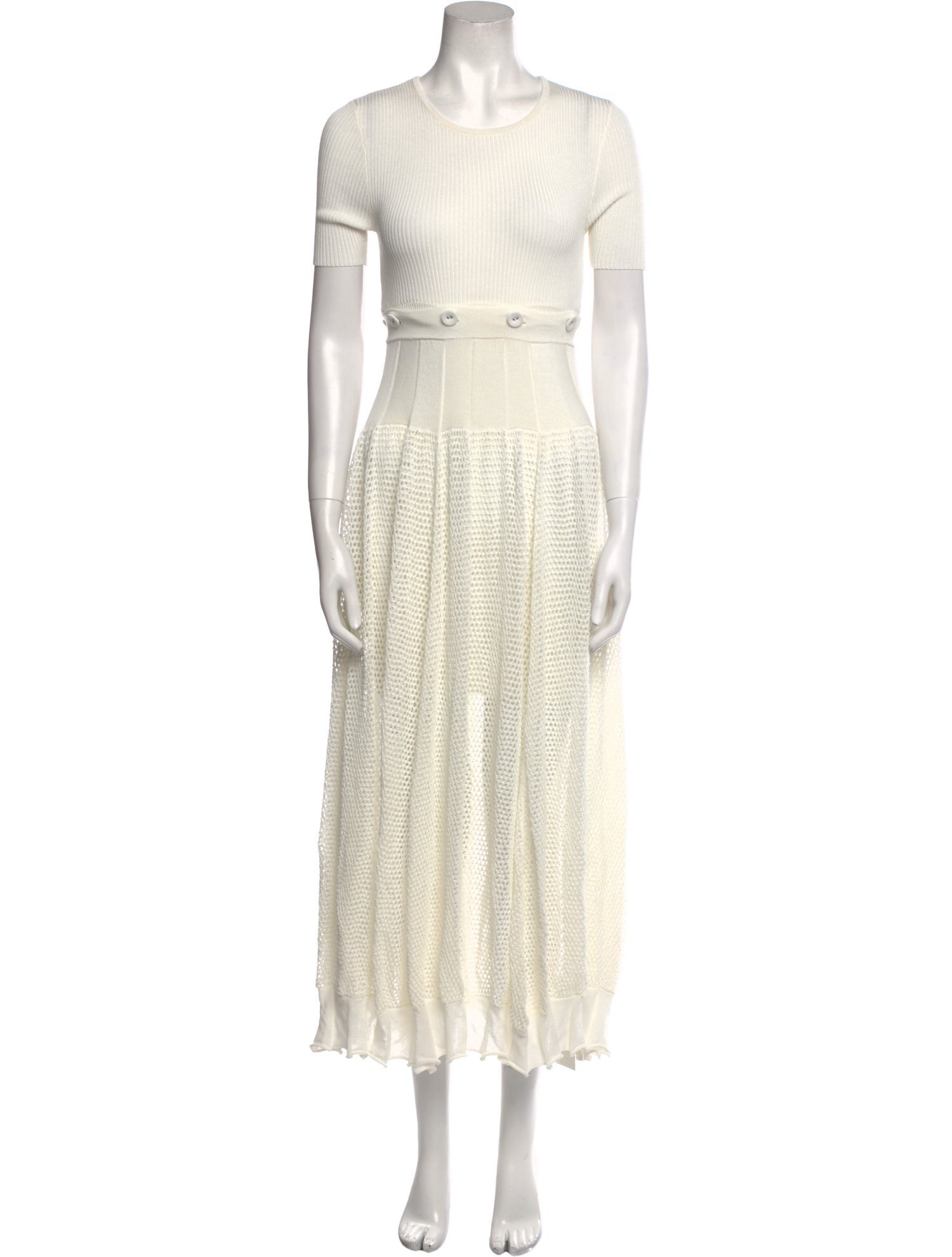 Christopher Esber Crew Neck Long Dress