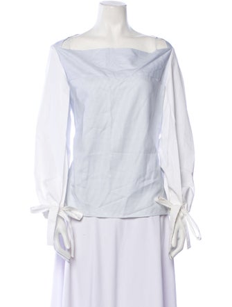 Christopher Esber Striped Off-The-Shoulder Blouse