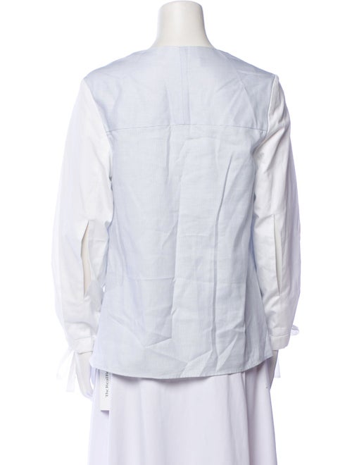 Christopher Esber Striped Off-The-Shoulder Blouse