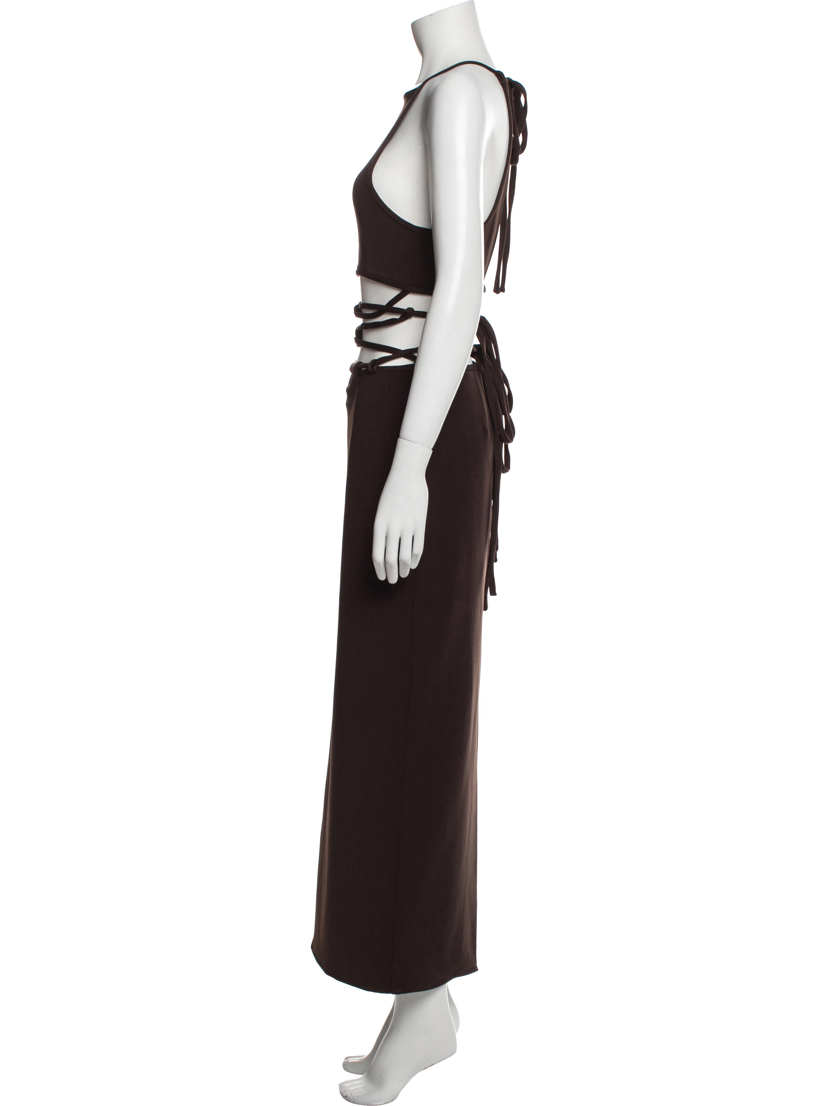 Christopher Esber Square Neckline Long Dress