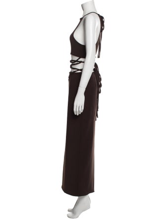 Christopher Esber Square Neckline Long Dress