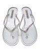 Christopher Esber PVC Crystal Embellishments Flip Flops