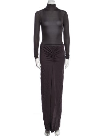 Christopher Esber Turtleneck Long Dress
