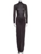 Christopher Esber Turtleneck Long Dress