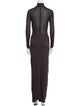 Christopher Esber Turtleneck Long Dress