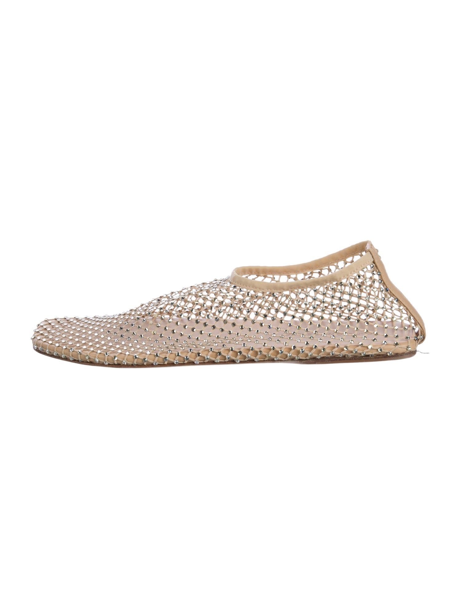 Christopher Esber Crystal Embellishments Ballet Flats