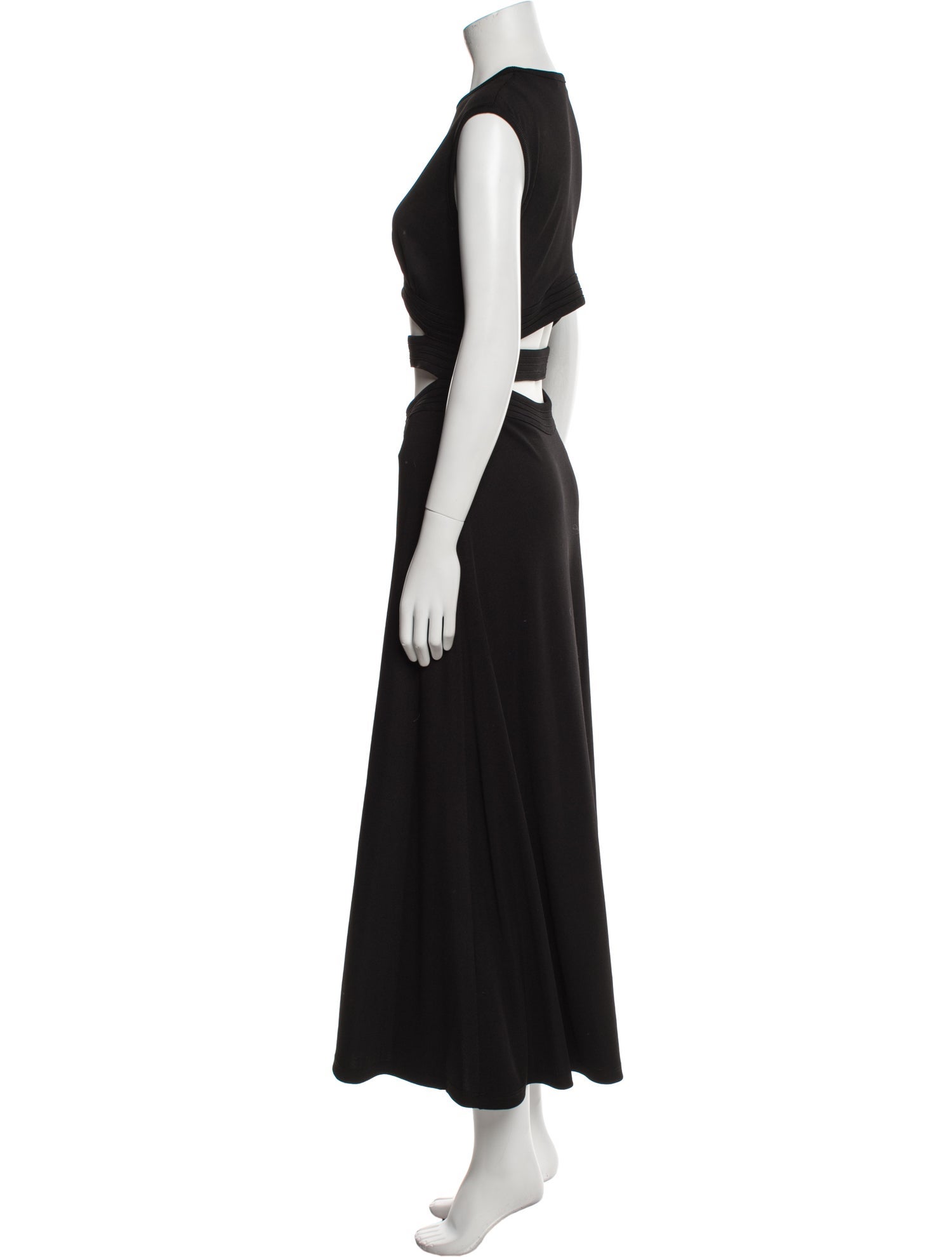 Christopher Esber Crew Neck Long Dress