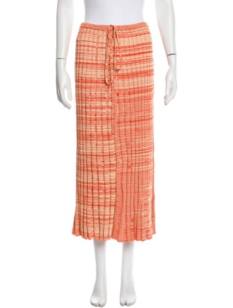 Christopher Esber Striped Midi Length Skirt