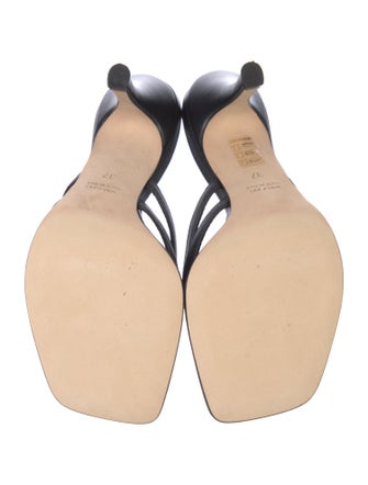 Christopher Esber Leather Cutout Accent Slides