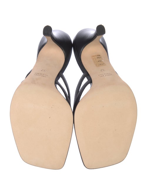 Christopher Esber Leather Cutout Accent Slides