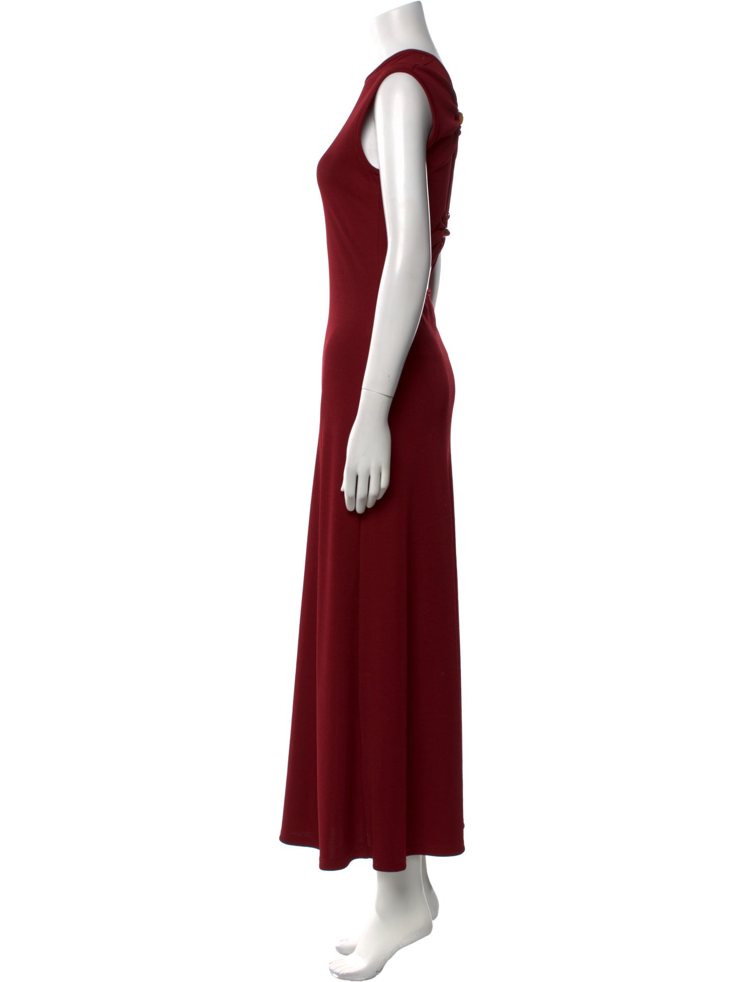 Christopher Esber Crew Neck Long Dress