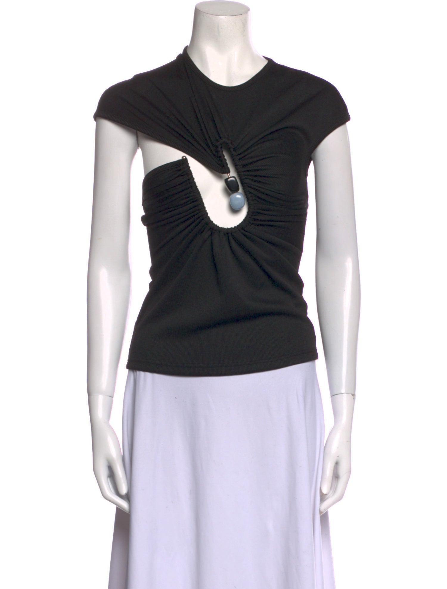 トップス feerie FRONT ZIP FRILL トップス｜スライの通販｜&mall（アンドモール