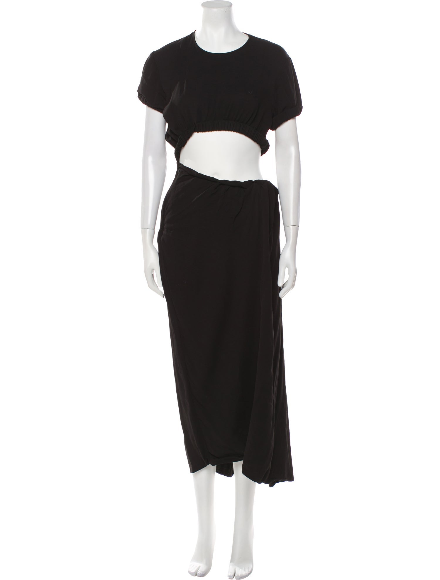Christopher Esber Crew Neck Long Dress