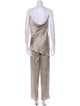 Christopher Esber Silk Ruffle Embellishment Pant Set