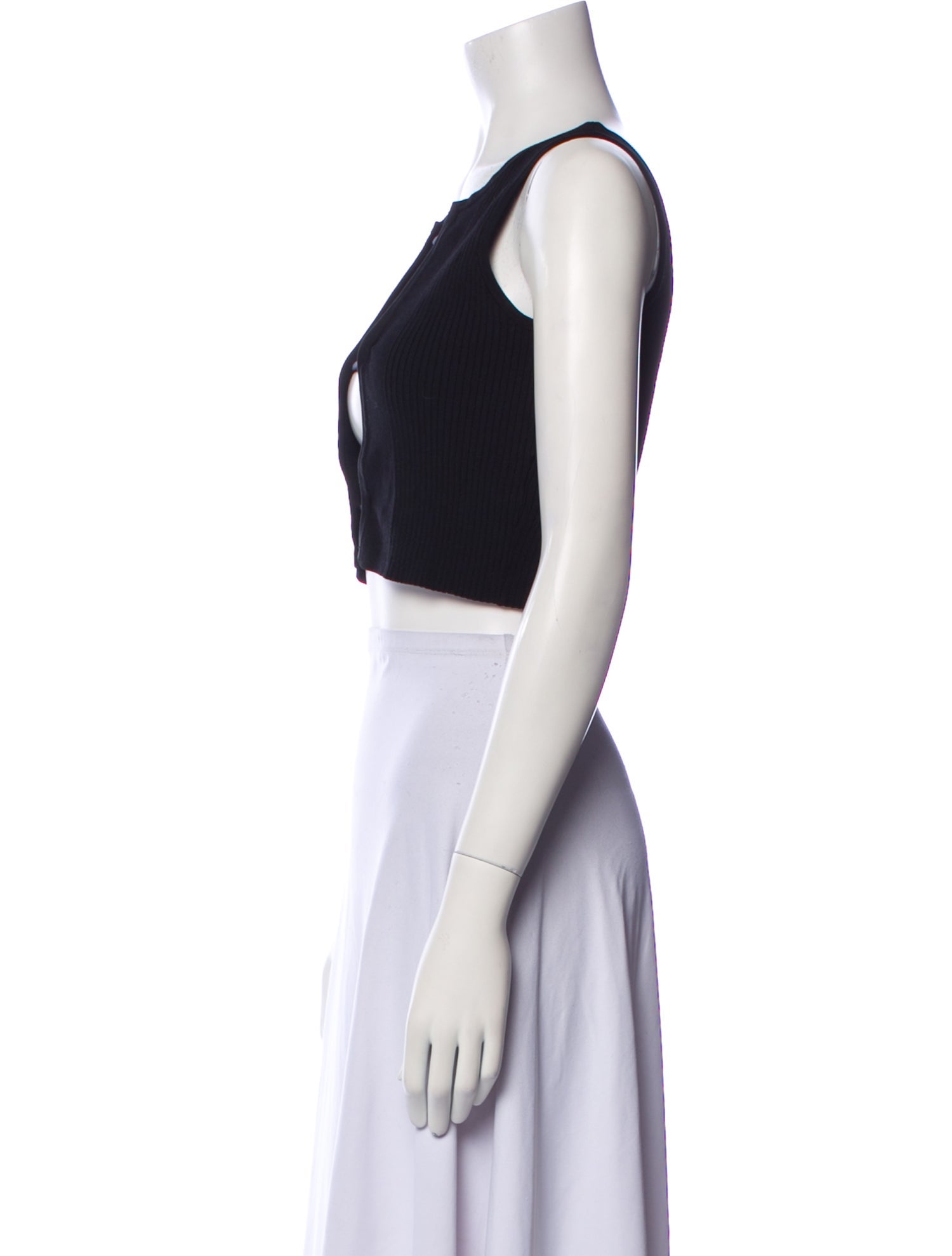 Christopher Esber Square Neckline Sleeveless Crop Top