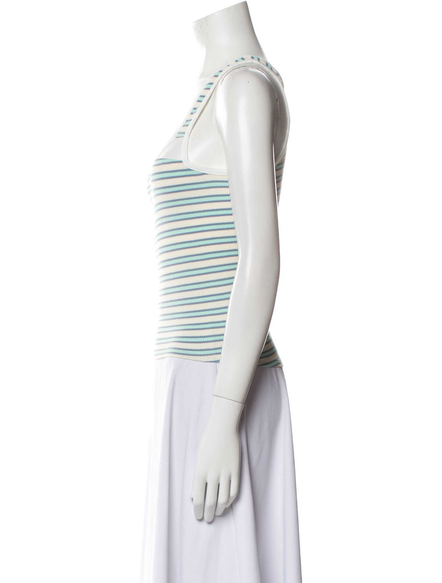 Christopher Esber Striped Scoop Neck Top