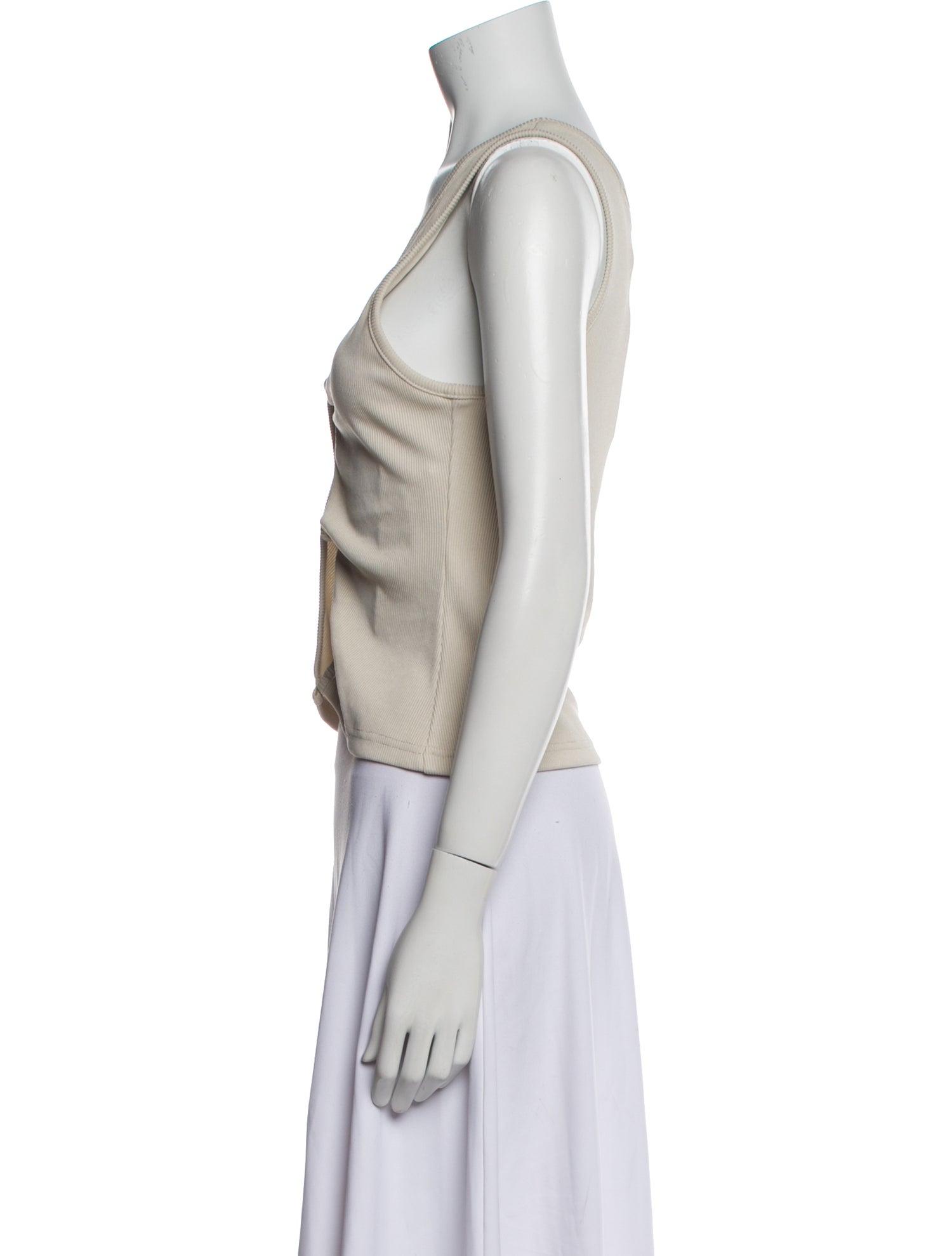 Christopher Esber V-Neck Sleeveless Crop Top w/ Tags