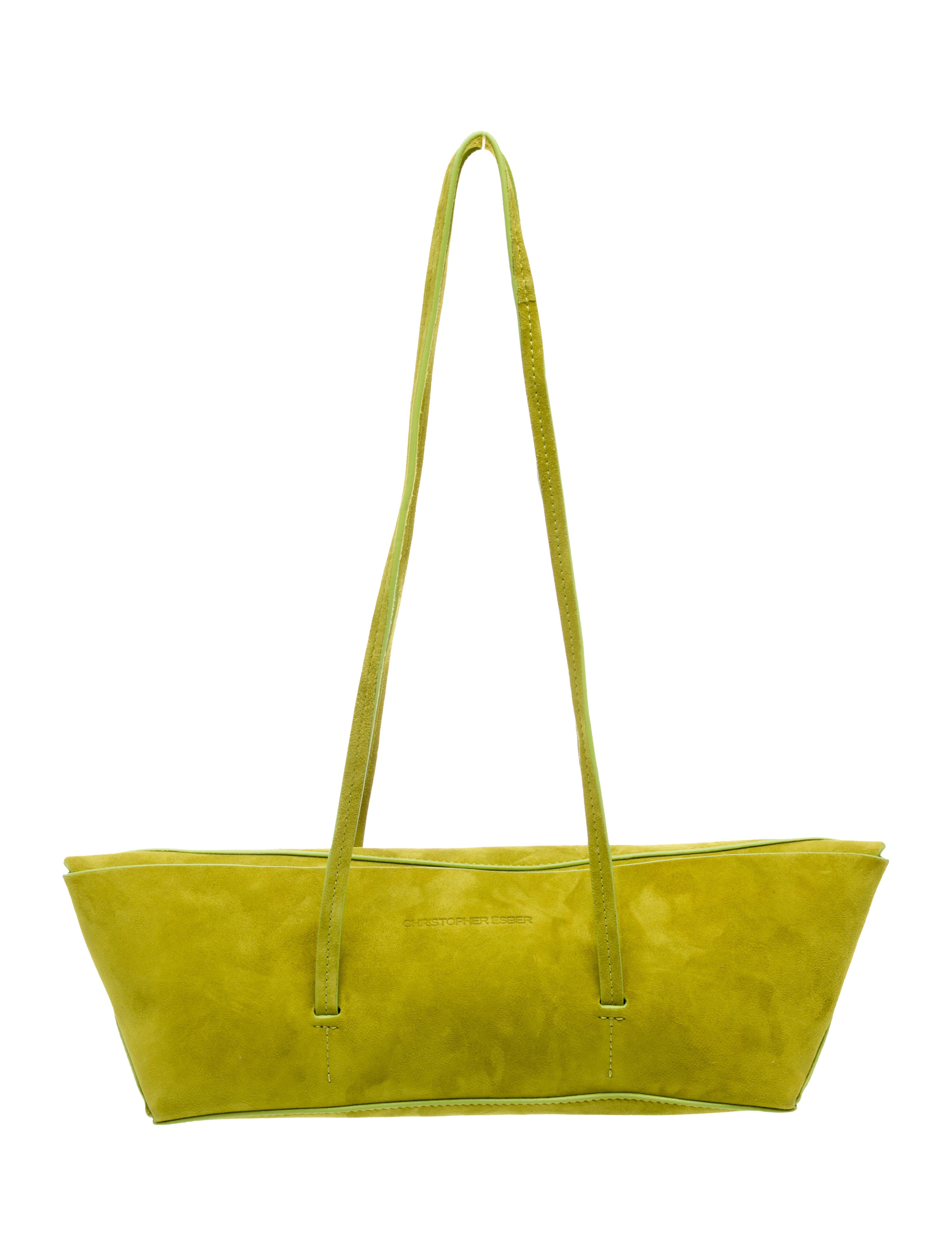 Christopher Esber Suede Shoulder Bag