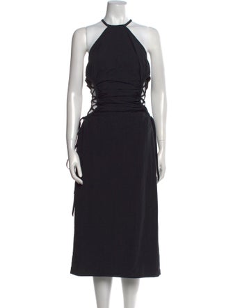 Christopher Esber Halterneck Midi Length Dress