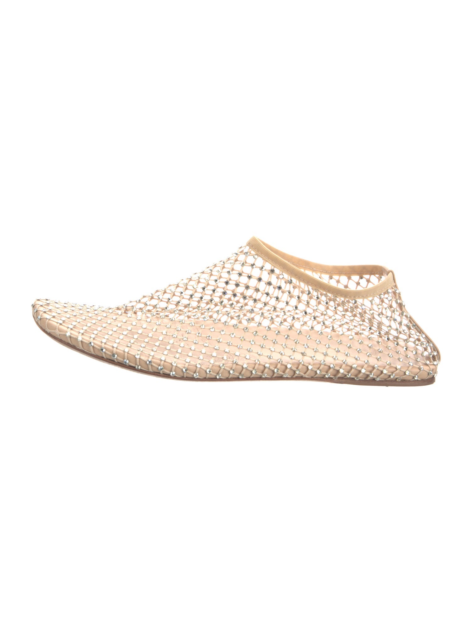Christopher Esber Mesh Crystal Embellishments Mules