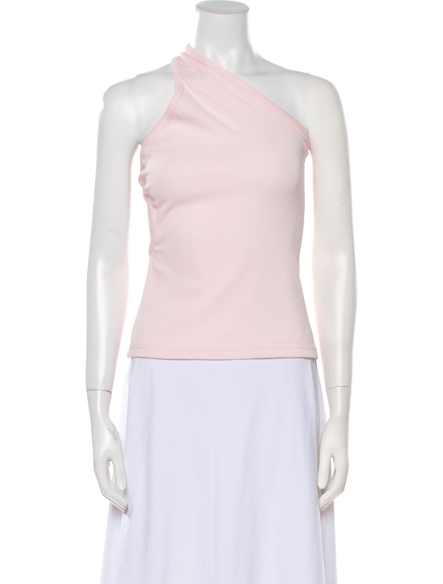 Christopher Esber One-Shoulder Sleeveless Crop Top