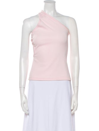 Christopher Esber One-Shoulder Sleeveless Crop Top