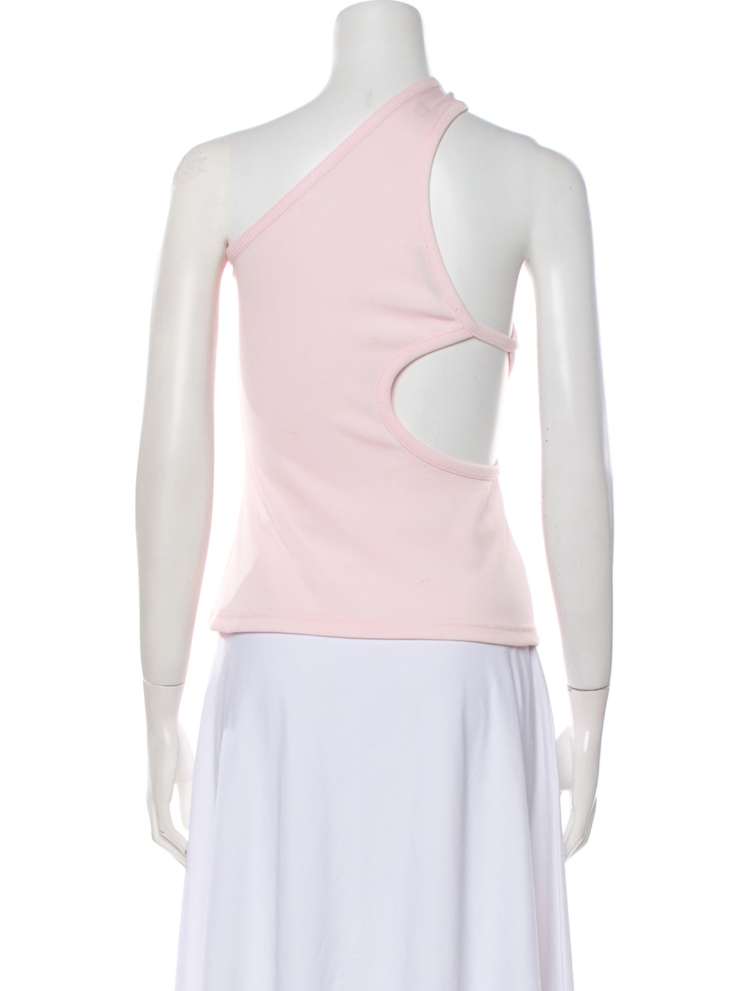 Christopher Esber One-Shoulder Sleeveless Crop Top