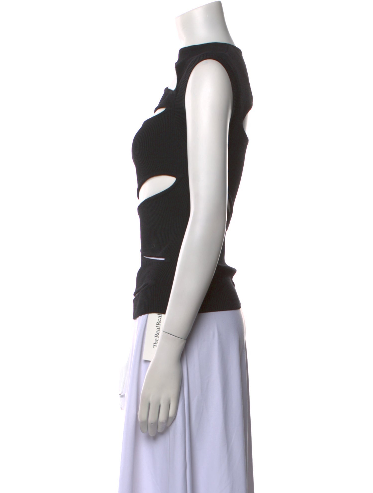 Christopher Esber Striped Bateau Neckline Top