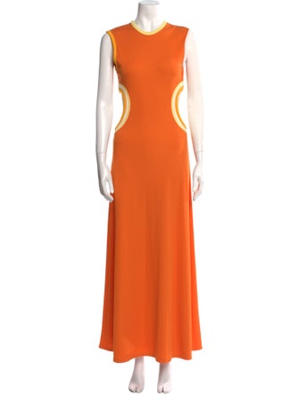 Christopher Esber Crew Neck Long Dress